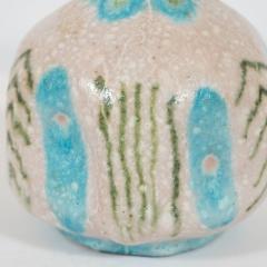 Guido Gambone Signed Midcentury Handcrafted Green and Turquoise Ceramic Vase by Guido Gambone - 1560350