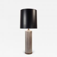 Guido Gambone Vintage Striped Pottery Lamp - 4535198