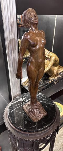 Guillaume Dumont French Art Deco Bathing Nude Female Statue by Guillaume Dumont 1923 - 3827528