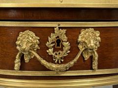 Guillaume Groh Kidney Shaped Desk and Chair Leather Bronze France 19th c  - 4550655