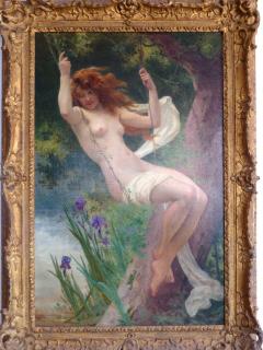 Guillaume Seignac Guillaume Seignac The Swing Oil On Canvas Painting Signed - 4525528