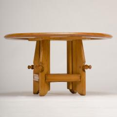 Guillerme et Chambron A French Guillerme et Chambron Ladislas oak two heights adjustable table - 1685363