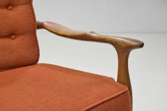 Guillerme et Chambron A Set of Solid Oak Edouard Armchairs by Guillerme and Chambron France 1960s - 3483528