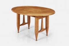 Guillerme et Chambron Blond oak center table or dining table by Guillerme Chambron for Votre Maison - 3407042