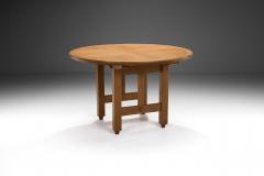 Guillerme et Chambron Extendable Oak Dining Table by Guillerme et Chambron France 20th Century - 3570602