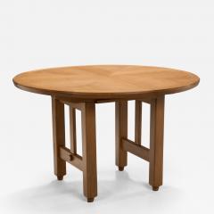 Guillerme et Chambron Extendable Oak Dining Table by Guillerme et Chambron France 20th Century - 3590821