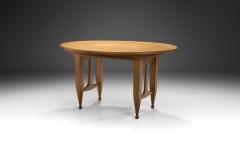 Guillerme et Chambron Extendable Wood and Veneer Dining Table by Guillerme et Chambron France 1960s - 3570536