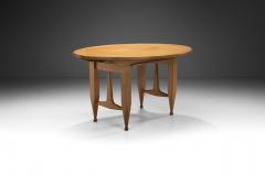 Guillerme et Chambron Extendable Wood and Veneer Dining Table by Guillerme et Chambron France 1960s - 3570537