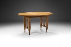 Guillerme et Chambron Extendable Wood and Veneer Dining Table by Guillerme et Chambron France 1960s - 3570539