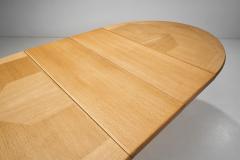 Guillerme et Chambron Extendable Wood and Veneer Dining Table by Guillerme et Chambron France 1960s - 3570542