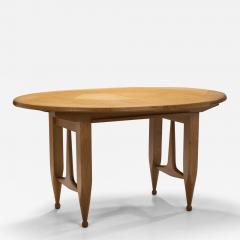 Guillerme et Chambron Extendable Wood and Veneer Dining Table by Guillerme et Chambron France 1960s - 3572639