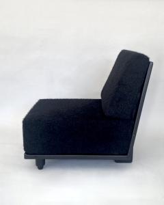 Guillerme et Chambron FRENCH GUILLERME ET CHAMBRON LOUNGE CHAIRS VOTRE MAISON MODEL ELMYRE EBONIZED - 3594184