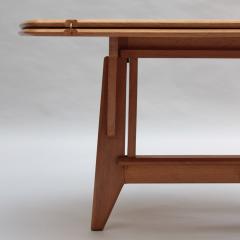 Guillerme et Chambron Fine French 1950s Oak Portefeuille Table by Guillerme Chambron - 3911705