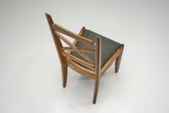 Guillerme et Chambron Five Upholstered Dining Chairs by Guillerme et Chambron France ca 1960s - 4566834