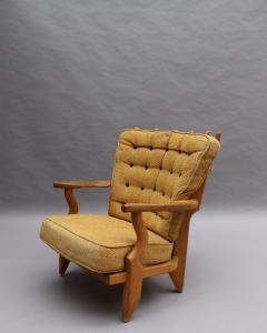 Guillerme et Chambron French 1950s Grand Repos Armchair by Guillerme et Chambron - 2004584