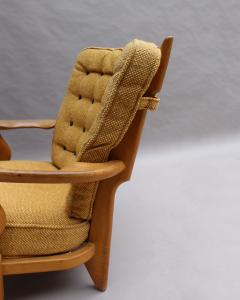 Guillerme et Chambron French 1950s Grand Repos Armchair by Guillerme et Chambron - 2004683