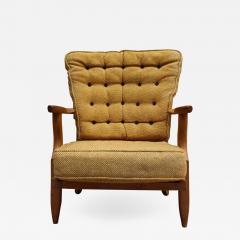 Guillerme et Chambron French 1950s Grand Repos Armchair by Guillerme et Chambron - 2009992