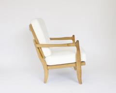 Guillerme et Chambron French Guillerme et Chambron Lounge Chairs Model Jose in Natural Oak - 2959639