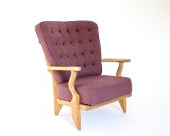 Guillerme et Chambron French Guillerme et Chambron Warm Oak petite Repos Lounge Chair Votre Maison - 4386689