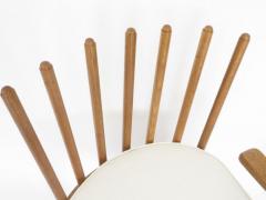 Guillerme et Chambron GUILLERME ET CHAMBRON FRENCH OAK UPRIGHT LOUNGE CHAIR - 2238976