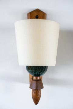 Guillerme et Chambron GUILLERME ET CHAMBRON WOOD CERAMIC SCONCES - 1019982