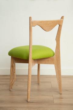 Guillerme et Chambron Guillerme Chambron Set of Ten Dining Chairs in Cerused Oak - 4390756