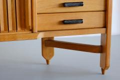 Guillerme et Chambron Guillerme Chambron Sideboard in Oak and Ceramic Votre Maison France 1960s - 3318555