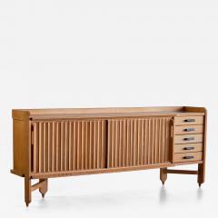 Guillerme et Chambron Guillerme Chambron Sideboard in Oak and Ceramic Votre Maison France 1960s - 3323292