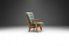 Guillerme et Chambron Guillerme and Chambron Gentleman Chair in Light Oak France 1970s - 3520767