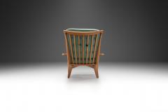 Guillerme et Chambron Guillerme and Chambron Gentleman Chair in Light Oak France 1970s - 3520768