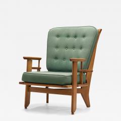 Guillerme et Chambron Guillerme and Chambron Gentleman Chair in Light Oak France 1970s - 3546772
