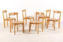 Guillerme et Chambron Guillerme and Chambron Set of 6 Thierry Dining Chairs for Votre Maison 1960 - 1247888