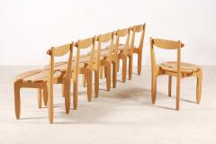 Guillerme et Chambron Guillerme and Chambron Set of 6 Thierry Dining Chairs for Votre Maison 1960 - 1247890