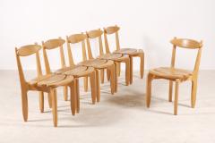 Guillerme et Chambron Guillerme and Chambron Set of 6 Thierry Dining Chairs for Votre Maison 1960 - 1247891