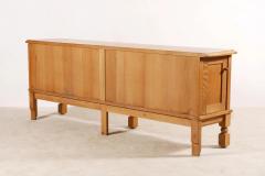 Guillerme et Chambron Guillerme and Chambron Sliding Doors Sideboard in Oak 1960s - 3033685