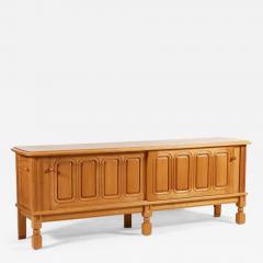 Guillerme et Chambron Guillerme and Chambron Sliding Doors Sideboard in Oak 1960s - 3167550
