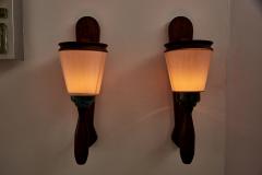 Guillerme et Chambron Guillerme and Chambron Wood Sconces - 226635