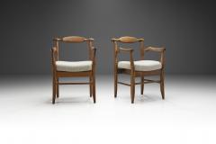 Guillerme et Chambron Guillerme et Chambron Bridge Fumay Pair of Dining Chairs France 1960s - 2623073