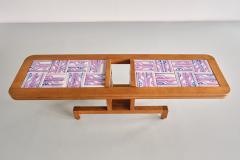 Guillerme et Chambron Guillerme et Chambron Coffee Table Oak and Ceramic Votre Maison France 1960s - 3399338