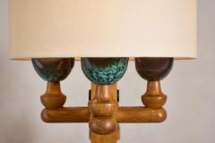Guillerme et Chambron Guillerme et Chambron Floor Lamp with Ceramic Tile Shelves - 4763349