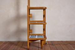 Guillerme et Chambron Guillerme et Chambron Floor Lamp with Ceramic Tile Shelves - 4763383