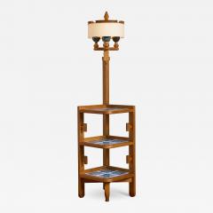 Guillerme et Chambron Guillerme et Chambron Floor Lamp with Ceramic Tile Shelves - 4765582