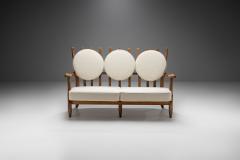Guillerme et Chambron Guillerme et Chambron Grand Repos Sofa with Three Cushions France 1950s - 2426029