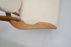 Guillerme et Chambron Guillerme et Chambron Grand Repos Sofa with Three Cushions France 1950s - 2426034