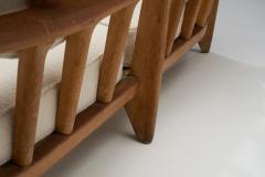 Guillerme et Chambron Guillerme et Chambron Grand Repos Sofa with Three Cushions France 1950s - 2426038