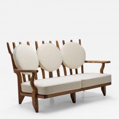 Guillerme et Chambron Guillerme et Chambron Grand Repos Sofa with Three Cushions France 1950s - 2426495
