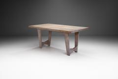 Guillerme et Chambron Guillerme et Chambron Limed Oak Dining Table France Mid 20th Century - 3682279
