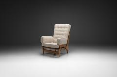 Guillerme et Chambron Guillerme et Chambron Oak Armchair for Votre Maison France Mid 20th Century - 4528252