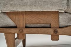 Guillerme et Chambron Guillerme et Chambron Oak Armchair for Votre Maison France Mid 20th Century - 4528260