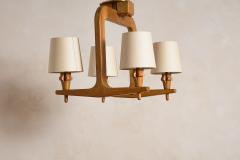 Guillerme et Chambron Guillerme et Chambron Oak Chandelier Pendant - 4349797